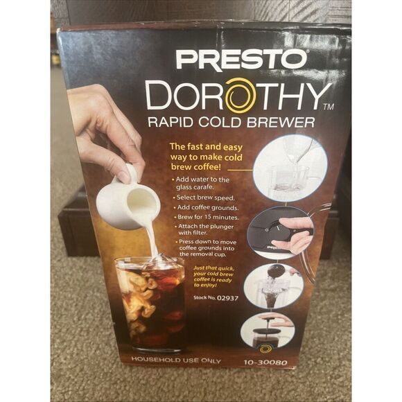 Presto Dorothy Rapid Cold Brewer - New In Box Stock 02937 - Picture 3 of 5